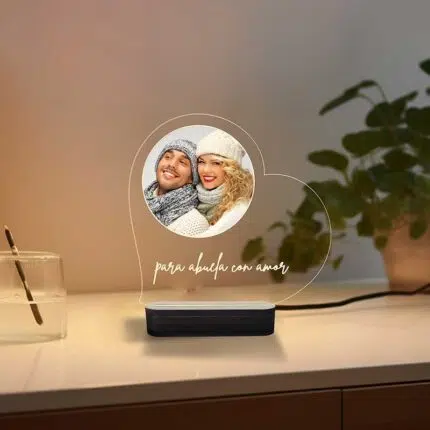 Lampara de corazón personalizada – Regalo Único